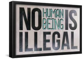 No Human-null-Framed Poster