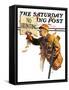 "'No Hunting'," Saturday Evening Post Cover, October 28, 1939-Douglas Crockwell-Framed Stretched Canvas