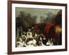 No Hunting Till the Weather Breaks' (Or 'Hunter and Hounds')-Edwin Henry Landseer-Framed Giclee Print