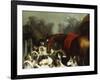 No Hunting Till the Weather Breaks' (Or 'Hunter and Hounds')-Edwin Henry Landseer-Framed Giclee Print