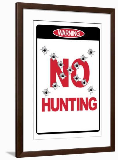 No Hunting-null-Framed Art Print