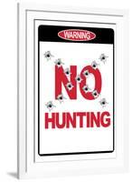 No Hunting-null-Framed Art Print