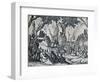 No. III. -St. John Preaching, 1635, (1924)-Jacques Callot-Framed Giclee Print