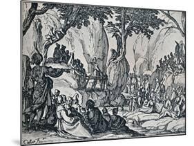 No. III. -St. John Preaching, 1635, (1924)-Jacques Callot-Mounted Giclee Print