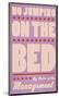 No Jumping on the Bed (pink)-John W^ Golden-Mounted Art Print