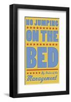 No Jumping on the Bed (yellow)-John Golden-Framed Giclee Print