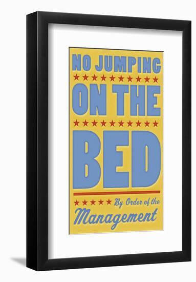 No Jumping on the Bed (yellow)-John Golden-Framed Giclee Print