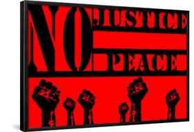 No Justice No Peace 9-null-Framed Poster