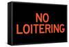 No Loitering Plastic Sign-null-Framed Stretched Canvas