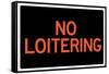No Loitering Sign-null-Framed Stretched Canvas