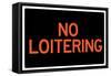 No Loitering Sign-null-Framed Stretched Canvas