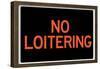No Loitering-null-Framed Poster
