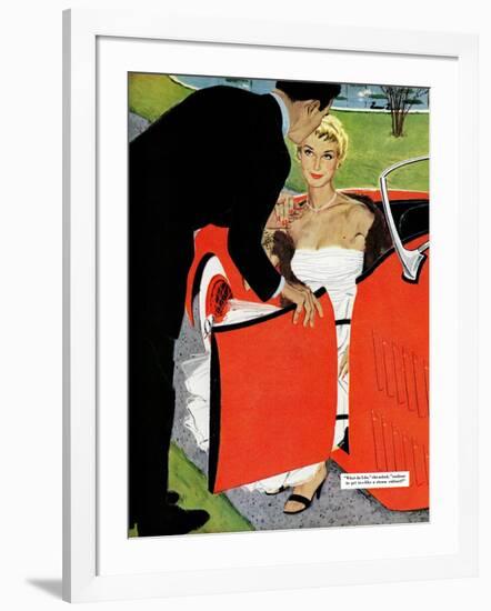 No Love Allowed, A - Saturday Evening Post "Leading Ladies", March 26, 1955 pg.26-Mac Conner-Framed Giclee Print