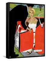 No Love Allowed, A - Saturday Evening Post "Leading Ladies", March 26, 1955 pg.26-Mac Conner-Framed Stretched Canvas