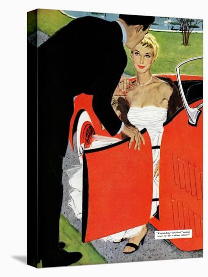 No Love Allowed, A - Saturday Evening Post "Leading Ladies", March 26, 1955 pg.26-Mac Conner-Stretched Canvas