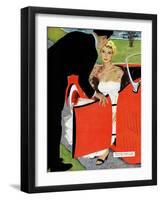 No Love Allowed, A - Saturday Evening Post "Leading Ladies", March 26, 1955 pg.26-Mac Conner-Framed Giclee Print