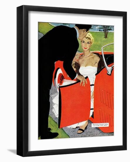 No Love Allowed, A - Saturday Evening Post "Leading Ladies", March 26, 1955 pg.26-Mac Conner-Framed Premium Giclee Print