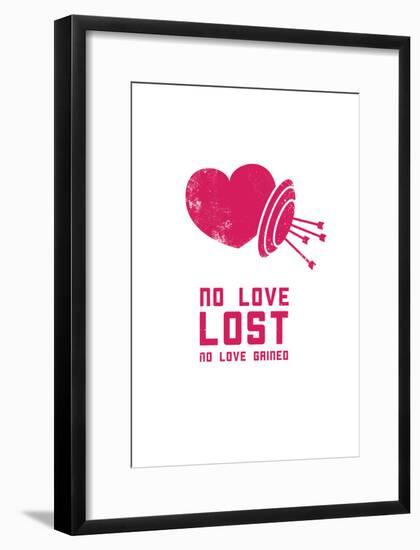 No Love Lost Or Gained-null-Framed Poster