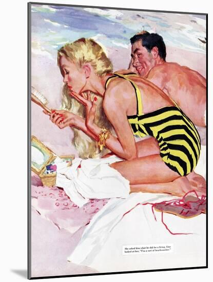 No Man Is Worth It  - Saturday Evening Post "Leading Ladies", February 7, 1953 pg.20-Joe de Mers-Mounted Giclee Print