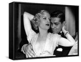 No Man of Her Own, Carole Lombard, Clark Gable, 1932-null-Framed Stretched Canvas