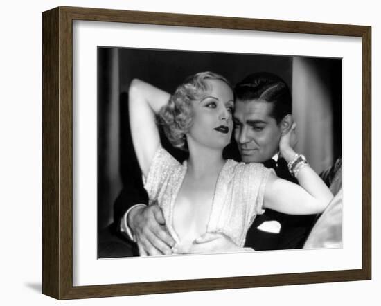 No Man of Her Own, Carole Lombard, Clark Gable, 1932-null-Framed Photo