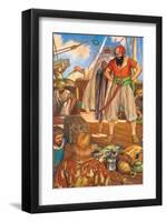 No Merchant Ship Could Count Upon Making A Journey in Peace-Stephen Reid-Framed Premium Giclee Print