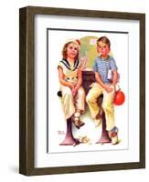 "No Money for Her Soda,"June 6, 1936-Frances Tipton Hunter-Framed Giclee Print