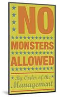 No Monsters Allowed-John Golden-Mounted Giclee Print