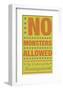 No Monsters Allowed-John W^ Golden-Framed Art Print