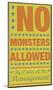 No Monsters Allowed-John W^ Golden-Mounted Art Print