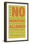 No Monsters Allowed-John W^ Golden-Framed Art Print