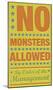 No Monsters Allowed-John W^ Golden-Mounted Art Print