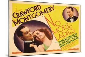 No More Ladies, 1935-null-Mounted Art Print