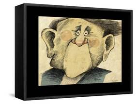 No Mouth Guy-Tim Nyberg-Framed Stretched Canvas