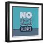 No Negative Thoughts Allowed 1-Lorand Okos-Framed Art Print