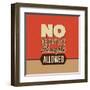 No Negative Thoughts Allowed-Lorand Okos-Framed Art Print