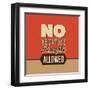 No Negative Thoughts Allowed-Lorand Okos-Framed Art Print