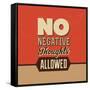 No Negative Thoughts Allowed-Lorand Okos-Framed Stretched Canvas