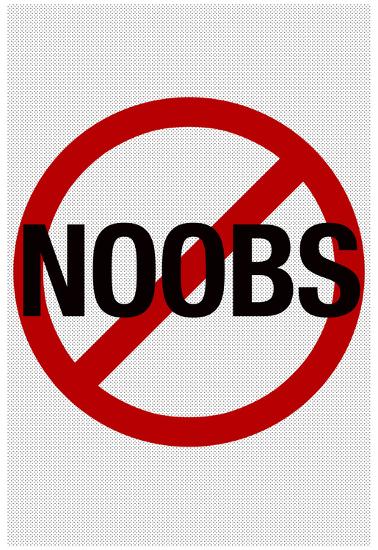 No Noobs Video Game Print Poster-null-Lamina Framed Poster