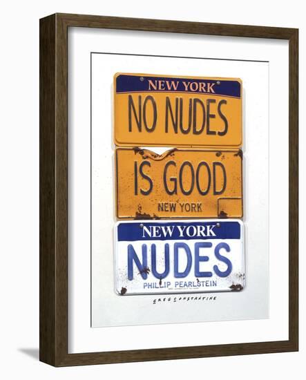 No Nudes-Gregory Constantine-Framed Giclee Print