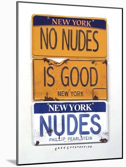 No Nudes-Gregory Constantine-Mounted Giclee Print