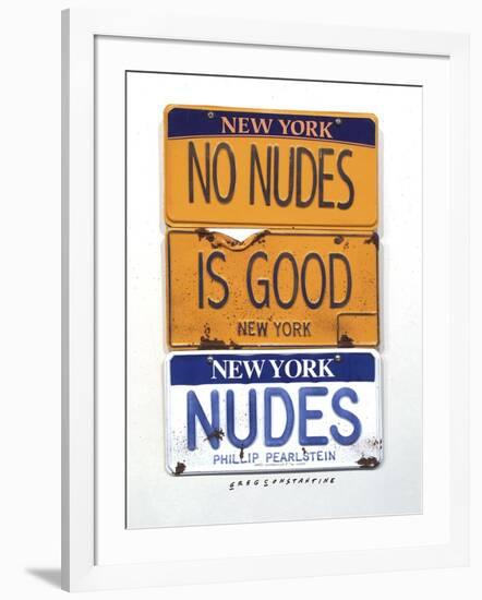 No Nudes-Gregory Constantine-Framed Giclee Print