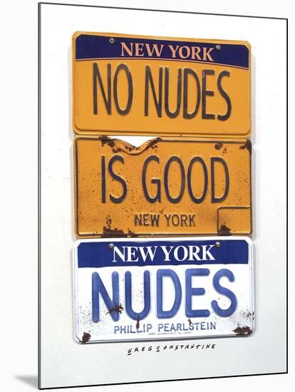 No Nudes-Gregory Constantine-Mounted Giclee Print