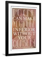 No One Can Make You Feel Inferior-null-Framed Art Print