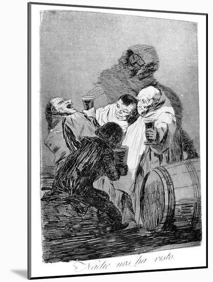 No One Has Seen Us, 1799-Francisco de Goya-Mounted Giclee Print