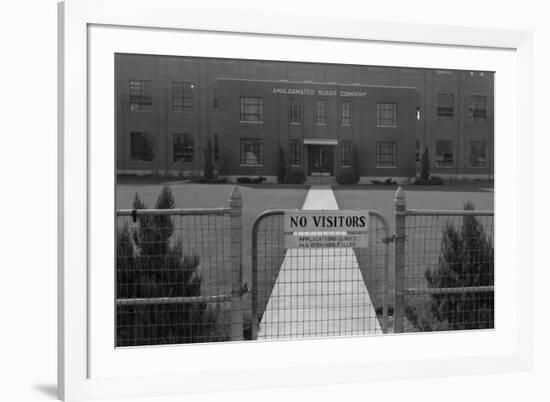 No Openings-Dorothea Lange-Framed Premium Giclee Print