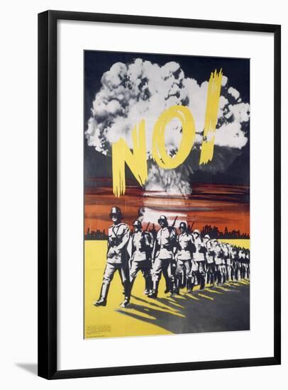 No, Pacifist Poster, Italy-null-Framed Giclee Print