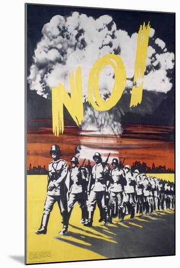 No, Pacifist Poster, Italy-null-Mounted Giclee Print