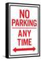 No Parking Any Time Double Arrow Sign Poster-null-Framed Stretched Canvas