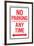 No Parking Any Time Double Arrow-null-Framed Art Print